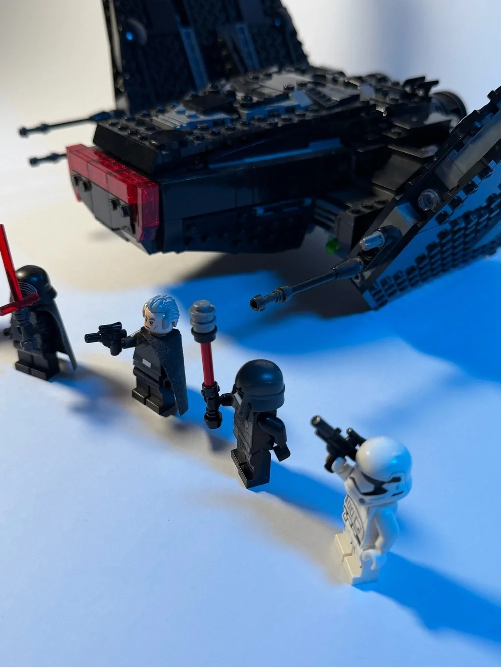 Galactic Wing Building Set with Black and Red Minifigures - Kids Toys